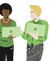 Coworkers discussing work