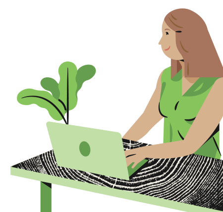 Woman at a desk